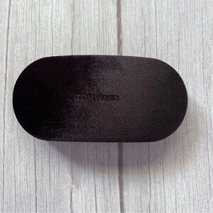 New TOM FORD Brown Velour Hard Glasses Case